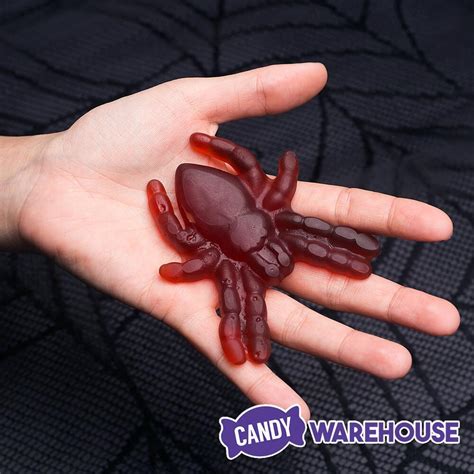 Jelly Belly Big Gummy Tarantula Spiders Candy Packs: 24-Piece Box | Candy Warehouse