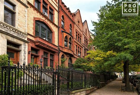 Harlem Brownstones IV - Framed Photograph by Andrew Prokos