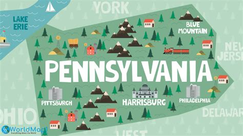 Pennsylvania Free Printable Map