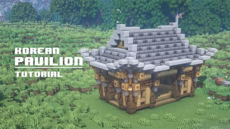 Minecraft | How to Build Simple Korean Pavilion - YouTube