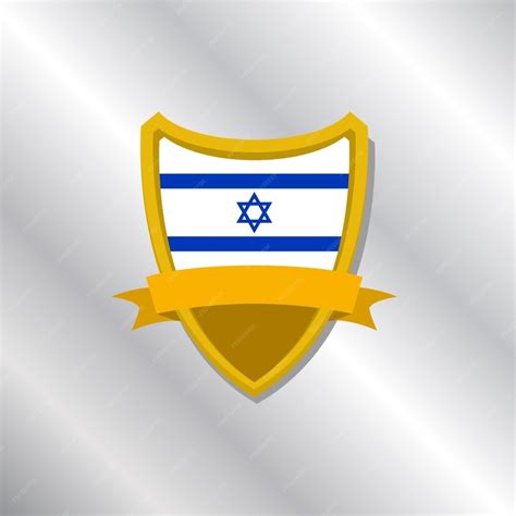 Premium Vector | Illustration of israel flag template