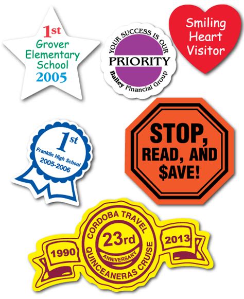 Custom Printed Special Shape Stickers Personalized with your logo ...