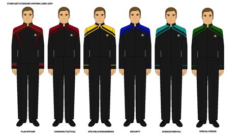 Starfleet Uniforms 2385-2391 by DarthRavager86 on DeviantArt