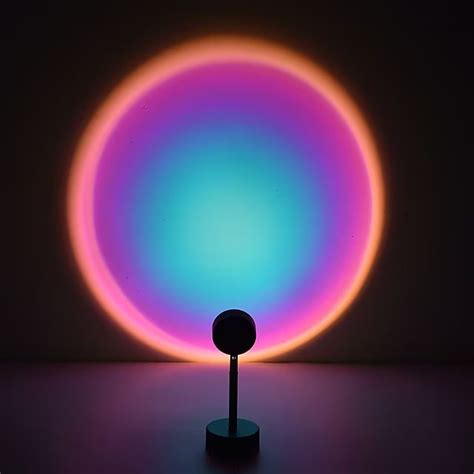 LED Sunset Projector Lamp Tiktok Lights USB Operation Rainbow Night Light Atmosphere Table Lamp ...