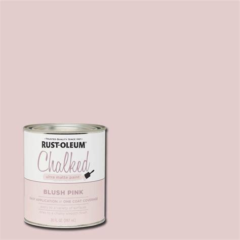 Rust-Oleum 30 oz. Chalked Blush Pink Ultra Matte Interior Paint (2-Pack)-285142 - The Home Depot