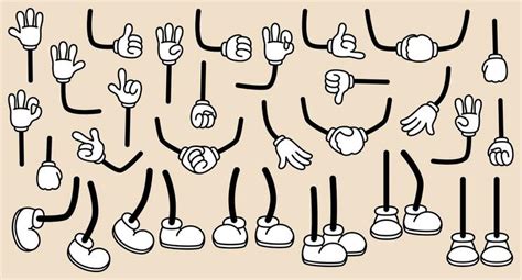 Cartoon Hands And Feet Vector Art, Icons, and Graphics for Free Download