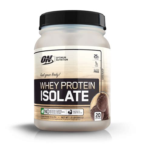 Optimum Nutrition Whey Protein Isolate, Chocolate, 25g Protein, 20 Servings – BrickSeek