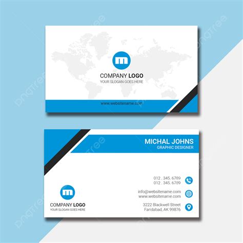 Creative Professional Business Card Design Template Download on Pngtree