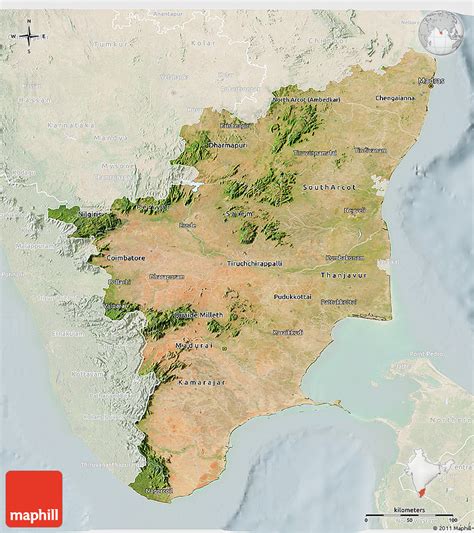 Google Earth Satellite View Of Tamil Nadu - The Earth Images Revimage.Org