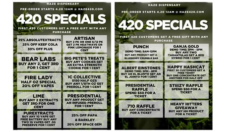 420 2021 DEALS & EVENTS