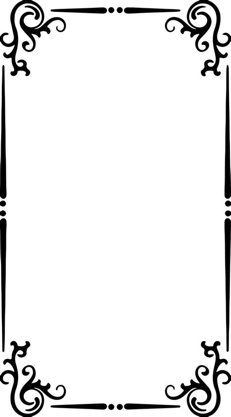 Black rectangle border for graphics design 24480295 Vector Art at Vecteezy