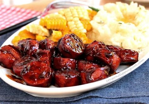 Smoked Sausage with Barbecue Sauce | Coupon Clipping Cook®