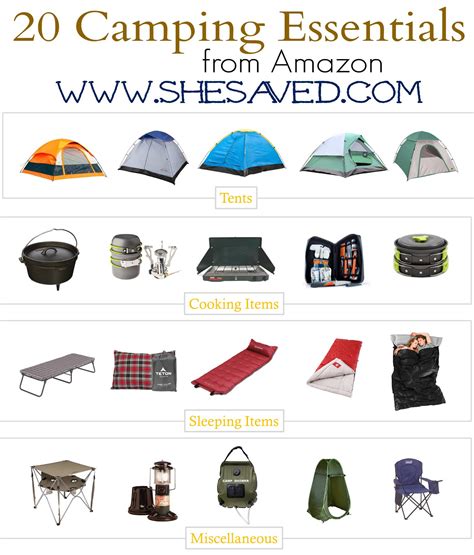 20 Camping Essentials Under $50 Each! - SheSaved®