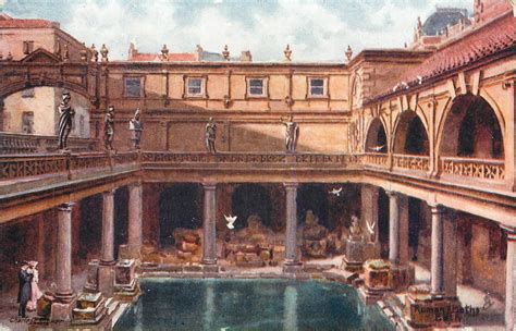 Roman Baths, Bath - Charles Edwin Flowers 1902 | Therme