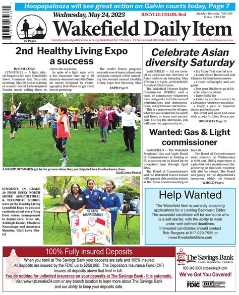 Wakefield Daily Item on Twitter: "Today's front page https ...