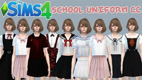 31 Best Sims 4 School Uniform CC & Mods (Download) 2024