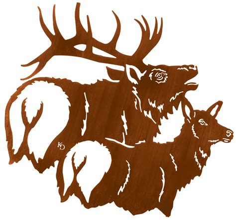 Bull Elk Silhouette at GetDrawings | Free download