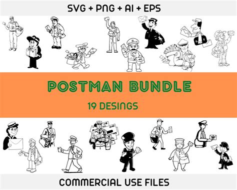 Postman Svg Bundlepostman Svg Postman PNG Postman Clipart - Etsy