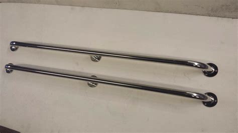 A pair of stainless grab rails 1000mm marine grade 316 boat hand rail ...