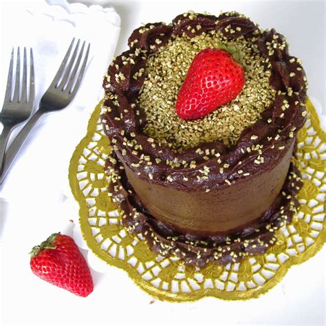 Mini 4-Inch Double Chocolate Layer Cake For Two - The Lindsay Ann