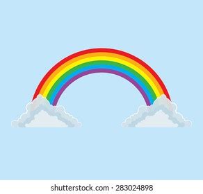 Rainbow Clouds Rainbow Vector Stock Illustration Stock Vector (Royalty Free) 1583445172 ...