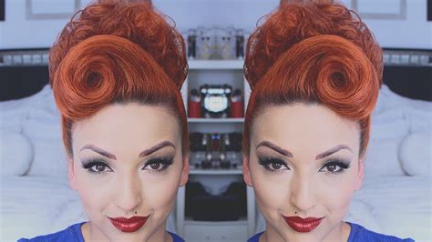 PERFECT PINUP HAIR TUTORIAL - YouTube