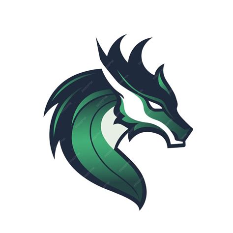 Premium Vector | Green dragon