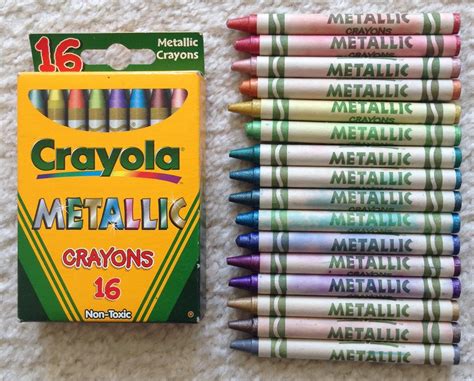 Crayola Metallic FX and Metallic Crayons: What's Inside the Box | Jenny's Crayon Collection