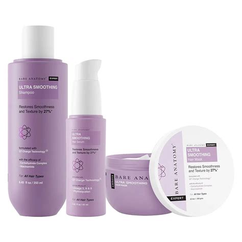 Bare Anatomy Expert Ultra Smoothing Hair Serum, Mask & Shampoo Combo: Buy Bare Anatomy Expert ...