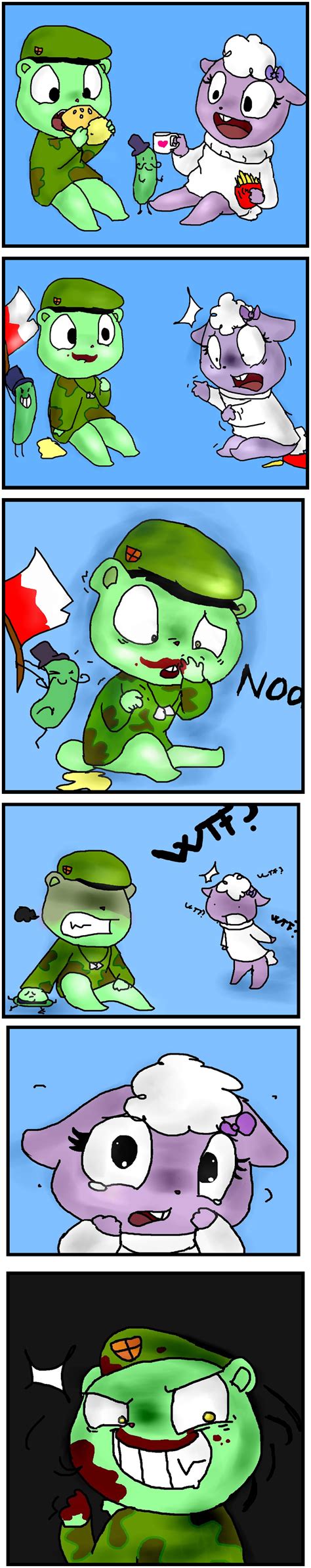 HTF- Flippy comic by AileCc on DeviantArt