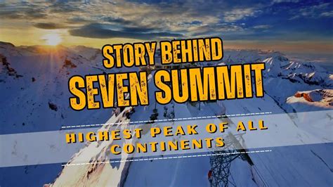 The Story Behind Seven Summits - Richard Bards