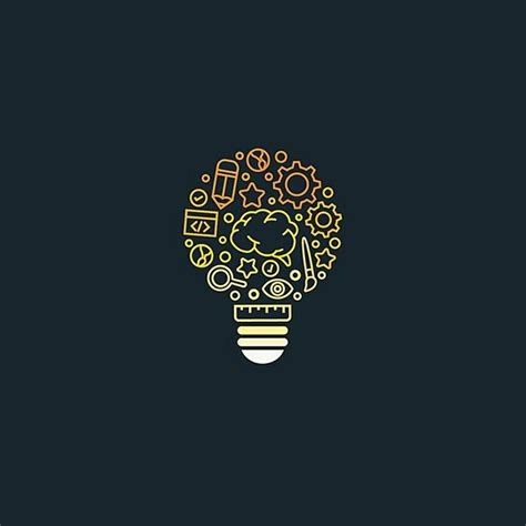 LOGO PLACE on Instagram: “Creativity bulb logo idea design made by ...