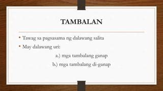 Kayarian ng mga salita | PPT