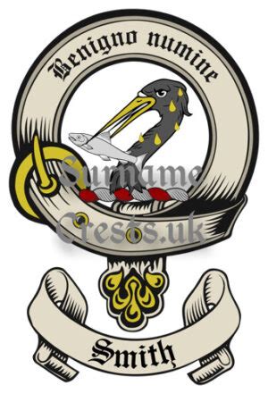 Smith (English) Family Surname Crest Instant Image Download