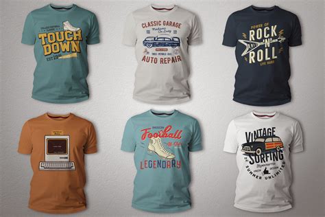 Vintage T-Shirt Bundle Retro SVG Designs Collection. Part 1
