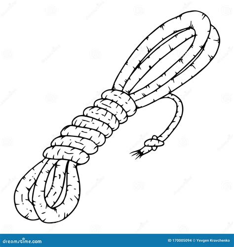 Rope Icon. Vector Illustration of a Coil of Rope Stock Vector ...