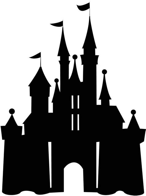 Pics For > Sleeping Beauty Castle Silhouette | Disney castle silhouette, Disneyland castle ...