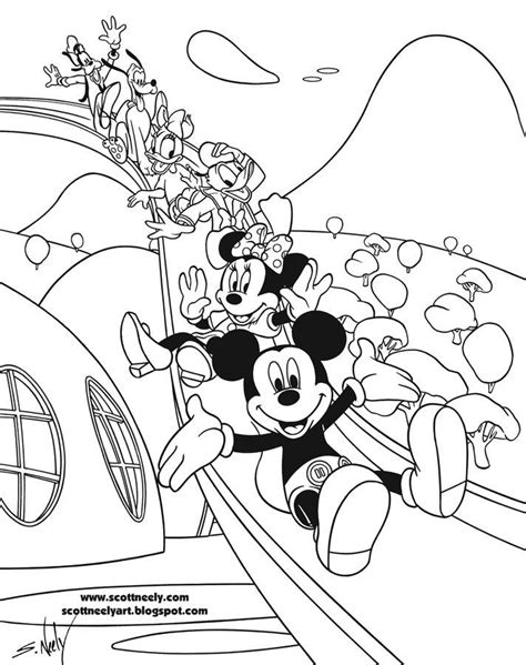 Brilliant Mickey Mouse Clubhouse Printable Coloring Page - Coloring Home