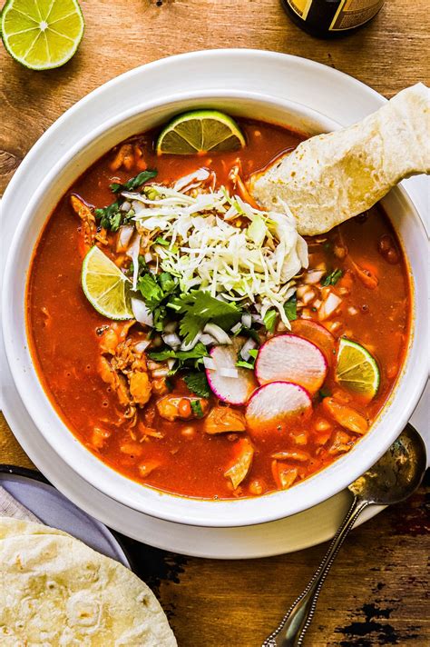 Red Pozole with Chicken Recipe | So Much Food