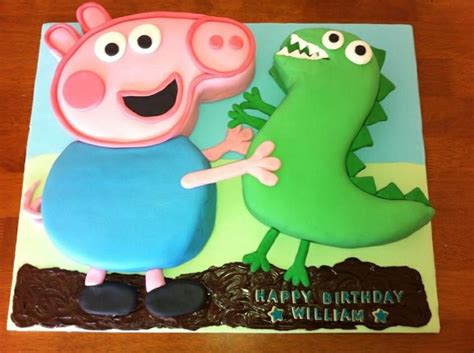 George pig cake | George pig birthday, Happy birthday william, Pig birthday