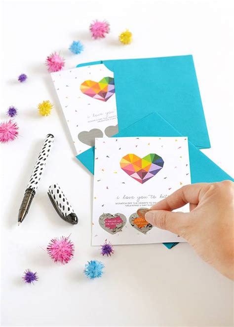 How to: DIY Custom Scratch Off Valentine's Day Cards