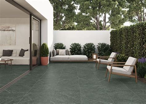 Greenwich Anthracite Marble Effect 20mm Outdoor Porcelain Tile