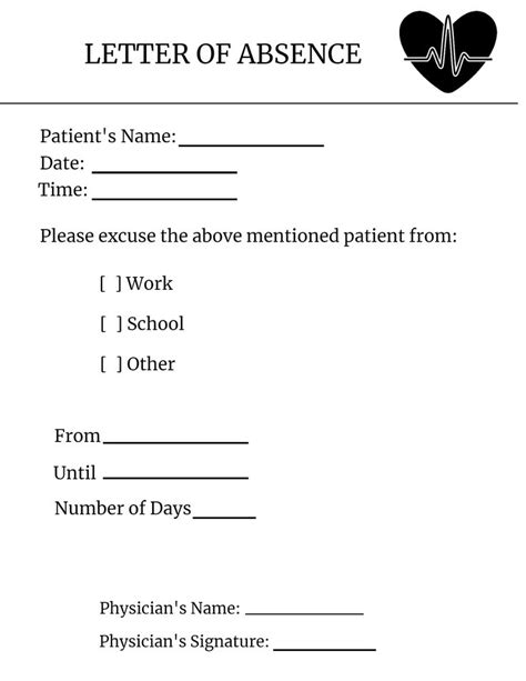 Free Doctor’s Notes Templates | Doctors note template, Dr note for work, Doctors note