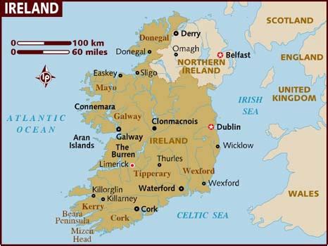 Major Cities In Ireland Map | secretmuseum