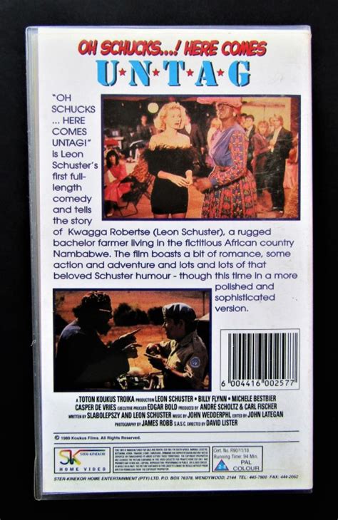 Movies - Oh Schucks! Here Comes Untag - Leon Schuster - Comedy VHS Tape (1990) was listed for ...