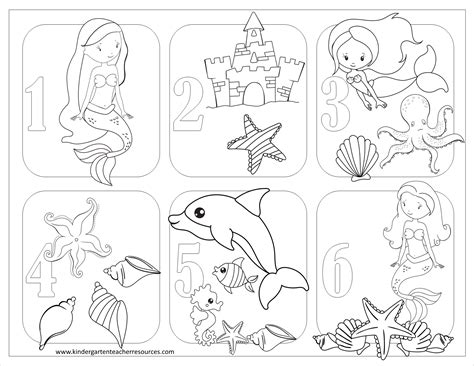 Number Coloring Pages - 1 - 10