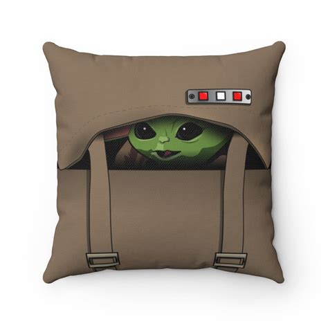 Baby Yoda Inspired Art Pillow / Original Art - Etsy