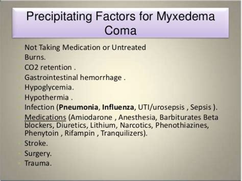 Myxedema coma | PPT