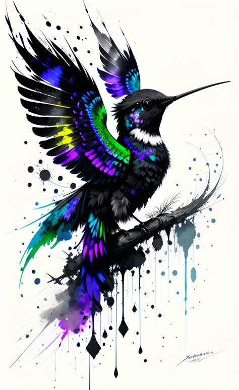 Rainbow Hummingbird by Esotericfae on DeviantArt