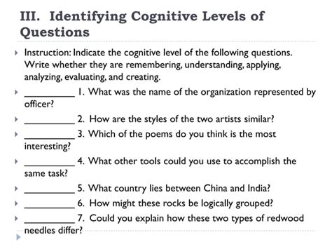 Assessing learning objectives | PPT